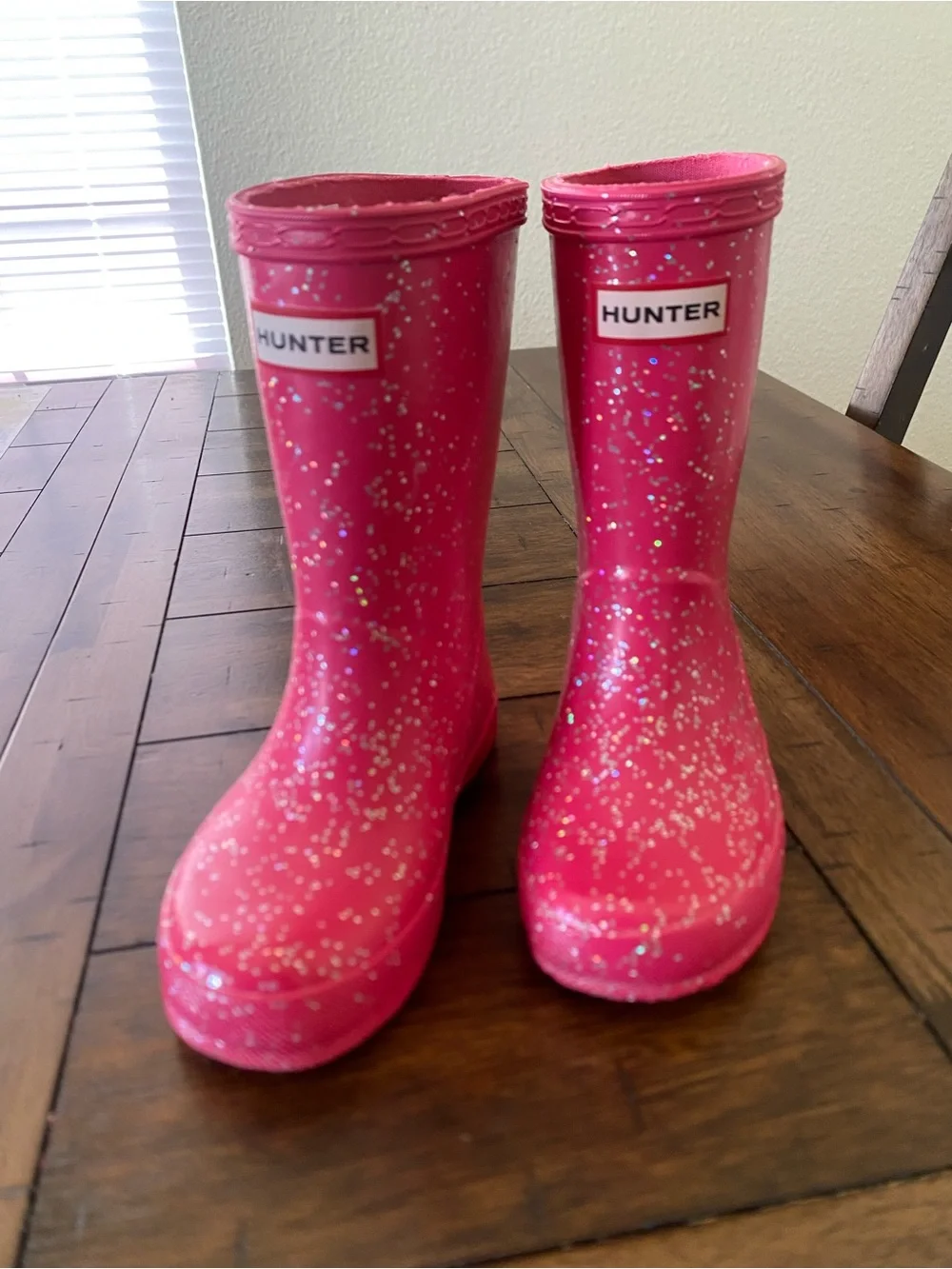 Hunter Kids Glitter Rain Boots